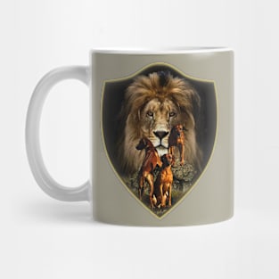 Rhodesian Ridgeback with Lion Mug